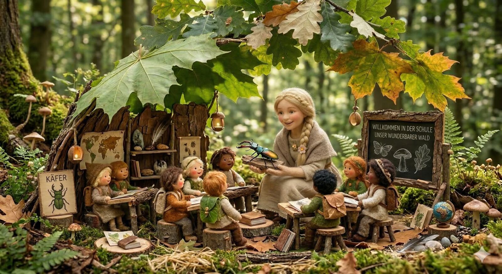 Waldschule – Kinder lernen in der Natur